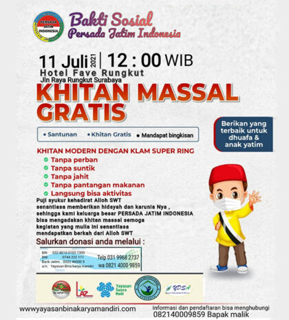 khitan massal gratis di sidoarjo